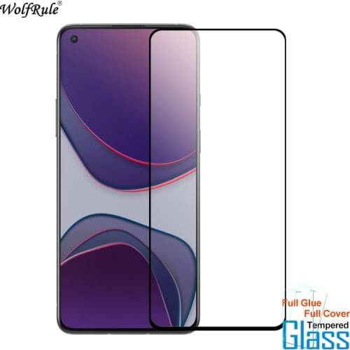 2Pcs Screen Protector For Oneplus 8T Glass Oneplus Nord Tempered Glass Full Glue Cover Protective Phone Film For Oneplus 8T