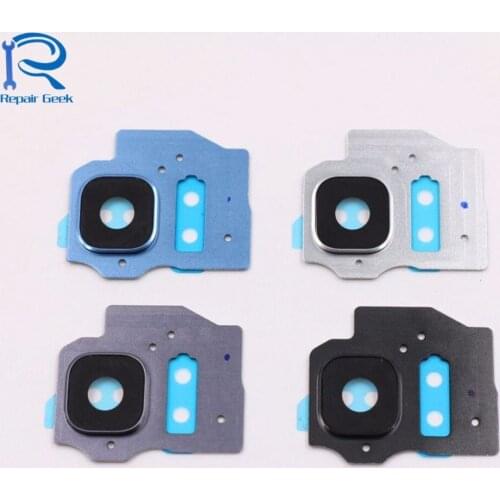 20pcs 50pcs 100pcs /Lot Rear Back Camera Lens Glass Cover with Frame Holder Replacement For Samsung Galaxy S8 G950 S8 Plus G955