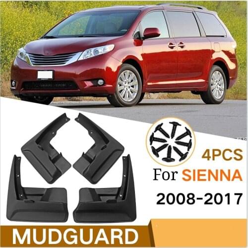 Auto Mudguard For Toyota Sienna 2008-2017 High-quality Mudguard Anti-splash, Anti-fouling, Body Protection, Car Accessories