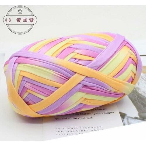 5pcs Cloth Line Dyed Color Hand-woven Thread DIY Cushion Wool Material Package Chunky Yarn Yarn for Knitting