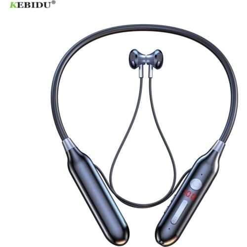 100 Hours Wireless Bluetooth Earphone Magnetic Suction HiFi Sound Stereo Headset Waterproof Wireless Sports Earbud with HD Mic