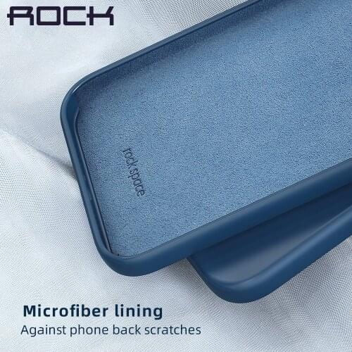 Liquid Silicone for iPhone 12 Pro Max 2020 Case ,ROCK Cover Thin Soft Shockproof Case for iPhone 12 Candy Protector Cover Coque