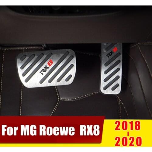 For MG Roewe RX8 2018 2019 2020 AT Car Styling Accelerator Pedal Brake Pedals Non-Drilling Cover Cases Pads Trim Accessories
