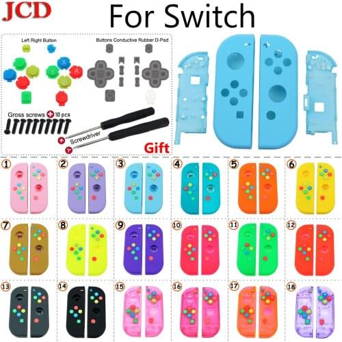 JCD New Replacement Housing Case for Nintend for Switch NS Controller for Joy-Con shell game D-Pad Y Tri-Wing screws Screwdriver