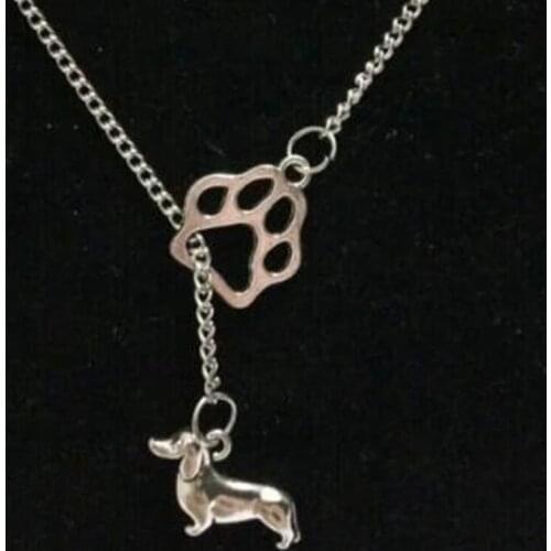 Cat/Dog Claw&Greyhound Dog Dachshund Sausage dog Necklace 50cm Fashion Sweater Chain DIY For Woman Jewelry Best Friend Gifts