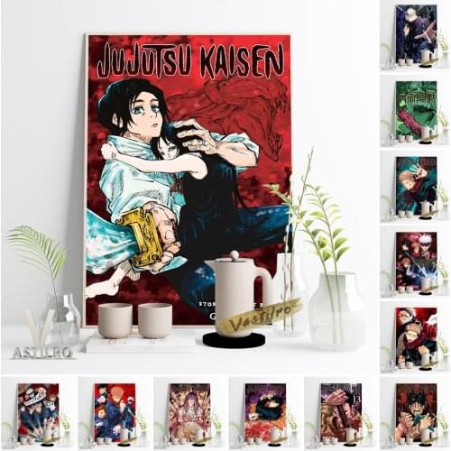 Jujutsu Kaisen Hot Classic Anime Poster Cartoon Manga Role Print Art Canvas Painting Kids Room Wall Picture Decor Fans Collect