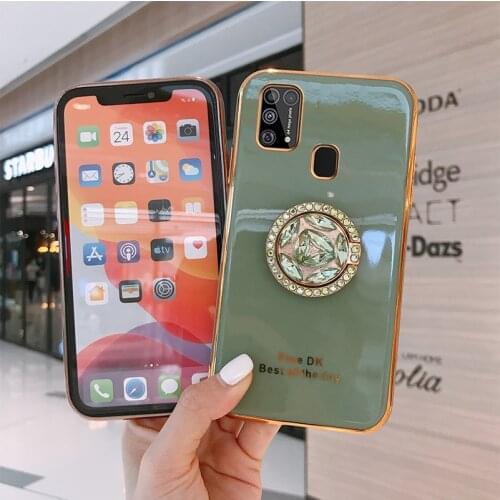 M 31 Laser 6D Plating Case Back Cover Silicone Cover Mobile Phone Bag Soft TPU for Samsung Galaxy M31 Fitted Case