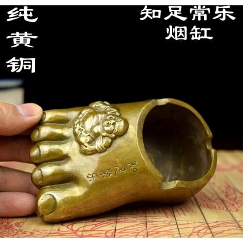 Copper Casting Brass Ashtray ashtray contented old copper ashtray living room feng shui ornaments