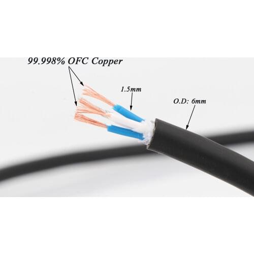 Preffair X401 OFC OCC Copper RCA XLR Audio 8mm HiFi Audio Interconnect Bulk Cable DIY RCA Balance Wire Only Cable