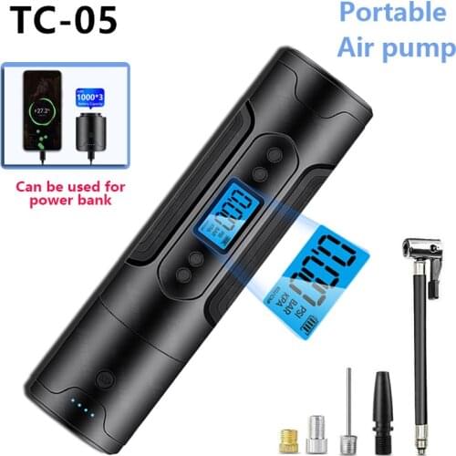 Mini Portable Car Electrical Air Pump Wireless Tire Inflator Pump for Car Motorcycle Bicycle Ball Swimming ring Inflatable Pump