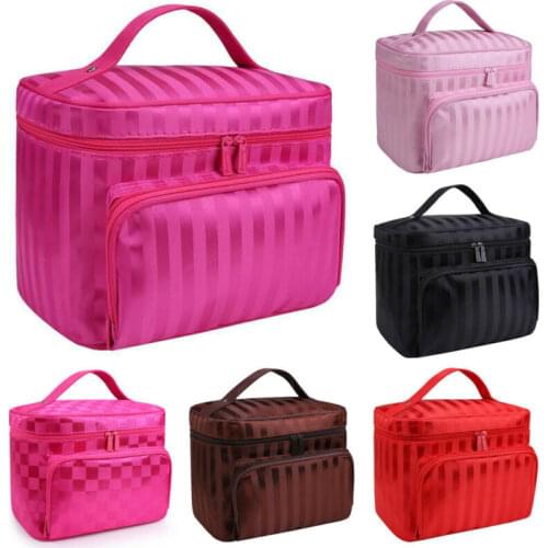Hot Large Capacity Makeup Organizer Multifunction Cosmetic Bag Storage Travel Case Waterproof Multilayer Suitcase