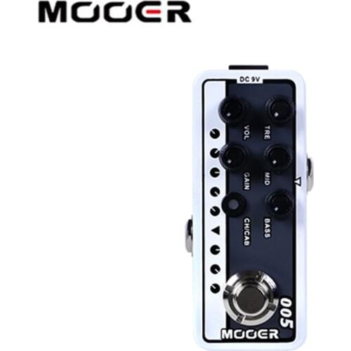 MOOER MICRO PREAMP Series 005 BROWN SOUND 3 Dual Channel Preamp Preamplifier Guitar Effect Pedal True Bypass Full Metal Shell