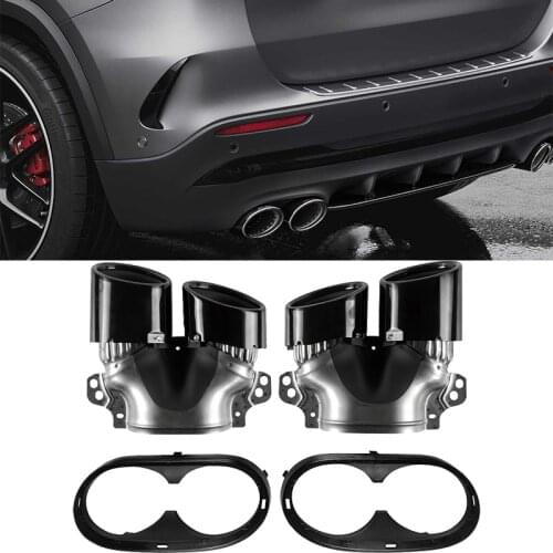 Rear Bumper Turbo Exhaust System Muffler Tail Pipe Tip For Mercedes Benz W177 A35 C118 CLA35 X247 GLB35 A45S AMG Refitting 2020