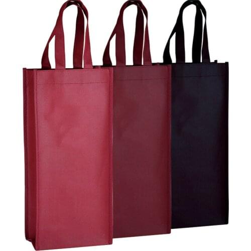 Non-woven Wine Bottle Bags Champagne Oliver Juice Bottle Holder Customize Logo Accetable Advertisment Promotion Gift Bags