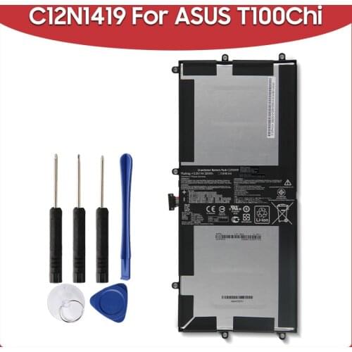 Original Replacement Battery 7660mAh C12N1419 For ASUS T100Chi T100 Chi Laptop Tablet Batteries