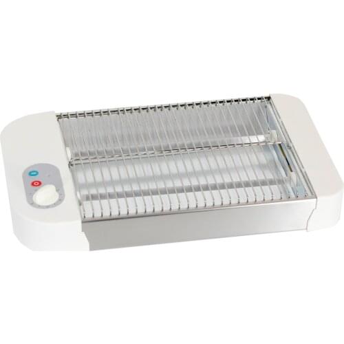 Flat electric toaster 2 tubes 600W HORIZONTAL 6 levels easy to clean MP-TP1006WT