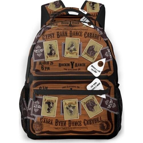 OLN Women Backpack Kids School Bag for Teenage Girls Gypsy Barn Dance Cabaret Laptop Notebook Bagpack Travel Back Pack 2021