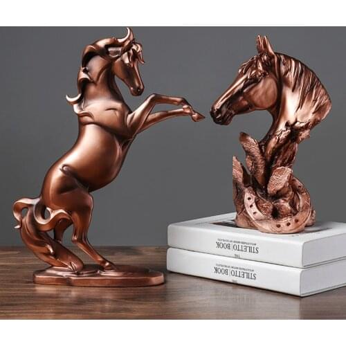 Modern Living Room Decoration Horse Resin Sculpture Wine Cabinet Decoration
