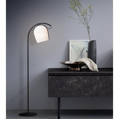 Modern decoration floor lamp poly floor lamp white and black nordic style floor light reading light