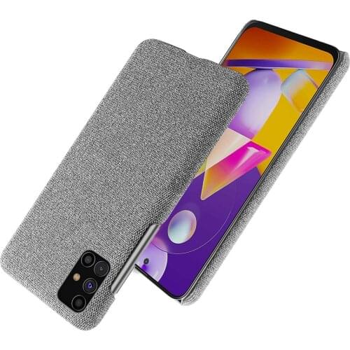 Slim Cloth Texture Fitted Cover For Samsung M31S Case Fabric Ultrathin Antiskid Capa for Samsung Galaxy M31S SM-M317F/DS M 31S