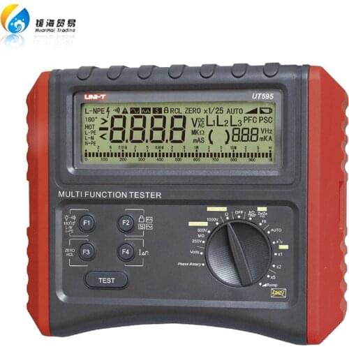 Uni-t earth resistance digital rcd phase consequence multifunction loop impedance tester ut595