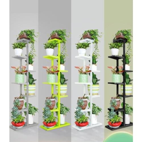 Indoor and outdoor balcony, living room, living room, flower rack, floor, multi-layer Tieyi green pineapple, succulent Chlorophy