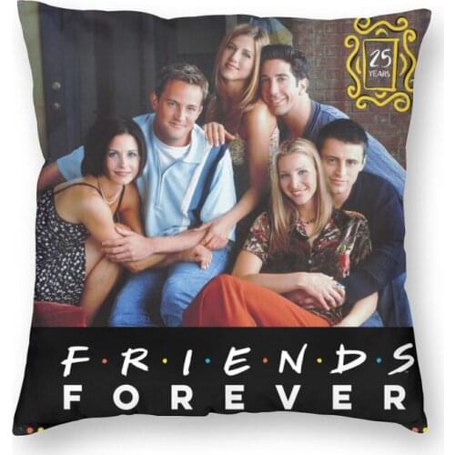 Friends Funny Poster Cushion Cover Two Side 3D Print TV Show Floor Pillow Case for Sofa Custom Pillowcase Decoration