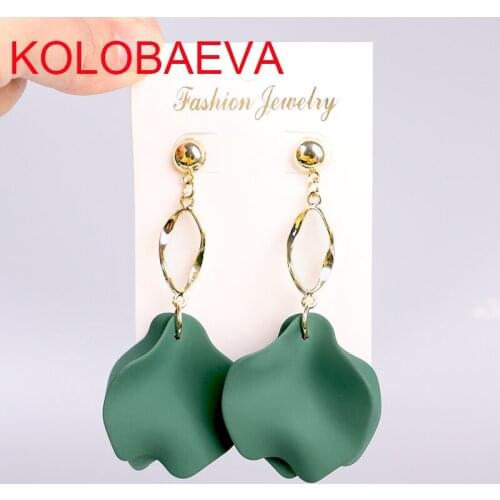 Punk Long tassel earrings flower Jewelry women Korean earrings drop bohemian fashion statement geometric wedding gold earringscc