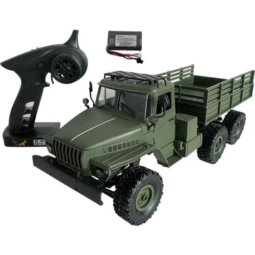 1/16 MN88S RC Car 6WD Off-Road Military Truck with Headlight Toy Gift for Kids