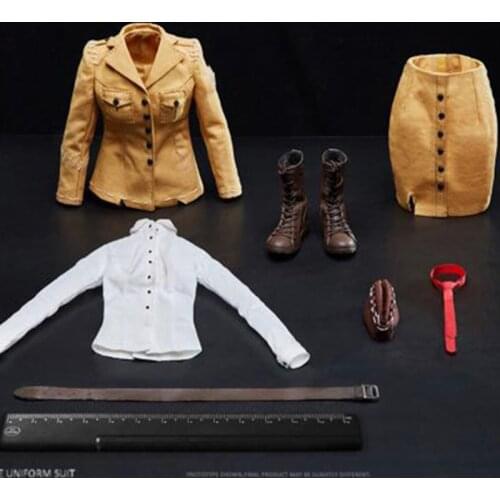 1:6 Sexy Female Solider Identity V Womens Air Force Head Clothes Set For TBLeague S10D Seamless Large Breast Body Fan Toys