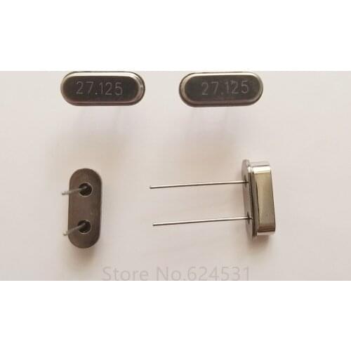 10pcs Quartz crystal 49S 27.125M 27.125MHZ inline feet passive crystal HC-49S