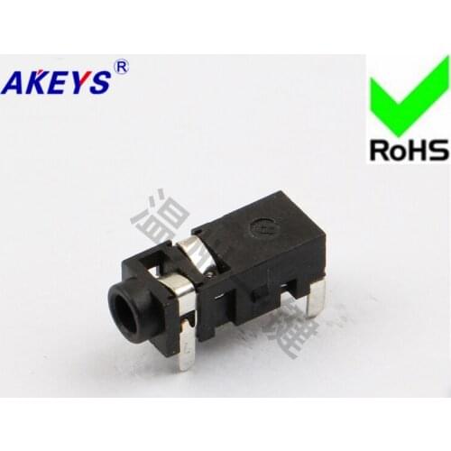 10 PCS PJ-208B power outlet 2.5 headset socket 4 feet tutoring 2 fixed feet and 2.5MM socket female seat