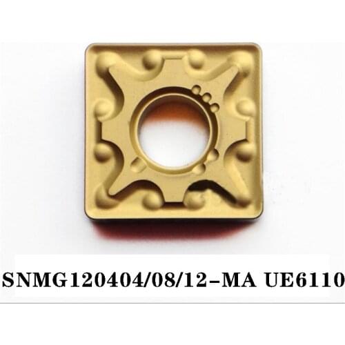100% Original SNMG SNMG120404-MA UE6110 SNMG120408-MA 10pcs Carbide Insert Machined Blade Imported From Japan 12MM High Quality