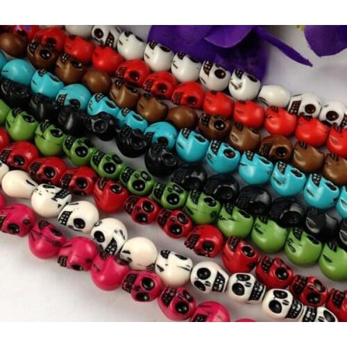 16 Strands of Mixed skull beads for making shamba11a bracelet #22635