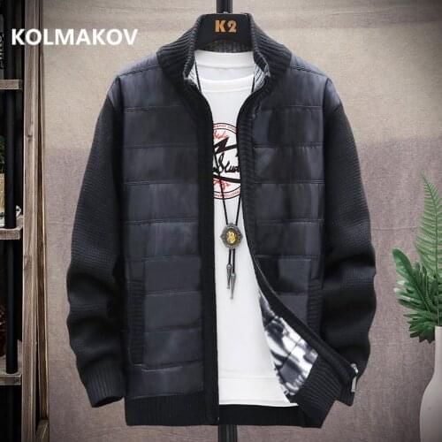 2020 winter Mens high quality Knitted thicken Mens Coats Male Sweater Casual Keep warm Male Cardigan Sweaters Men size M-3XL