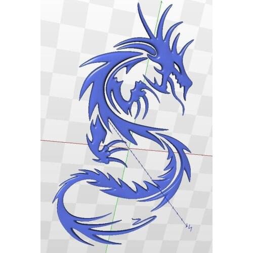 Dragon_3 3d relief model for cnc in STL file