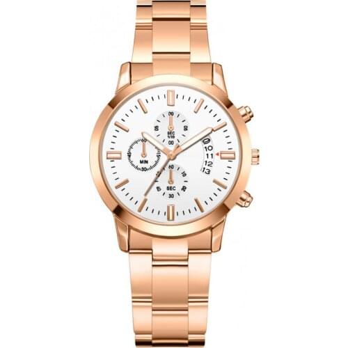 40%HOT Simple Casual Men Business Steel Strap Buckle Date Quartz Analog Wrist Watch