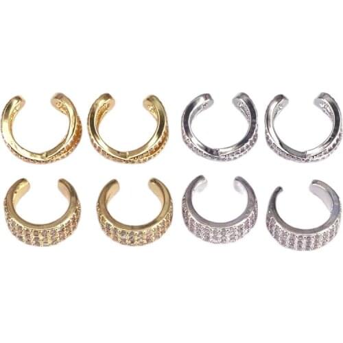 5Pairs, High Quality False Piercing Adjustable Ear Cuff Cz Ear Cuff No Piercing Earring Women Jewelry Accessories