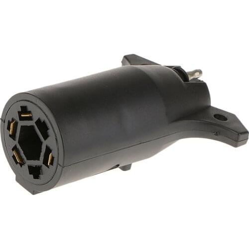 7-Way Truck Boat Car Round Blade Trailer Wiring Towing Adapter
