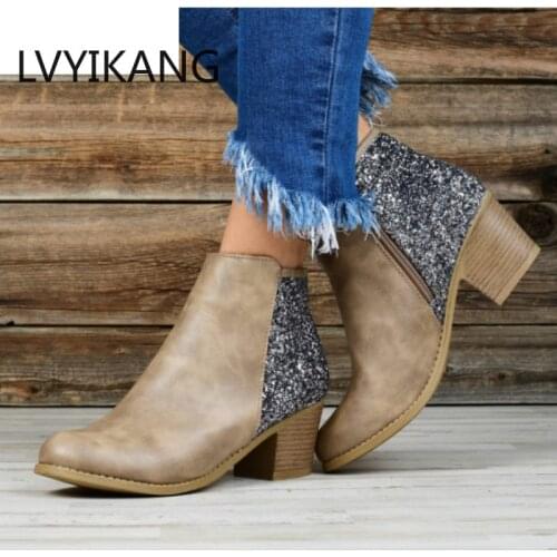 Ankle Boot Women Shoes Autumn Pu Leather Punk Ladies Booties Sexy Cross Strap Platform Vintage Martin Boots Chaussures Femme