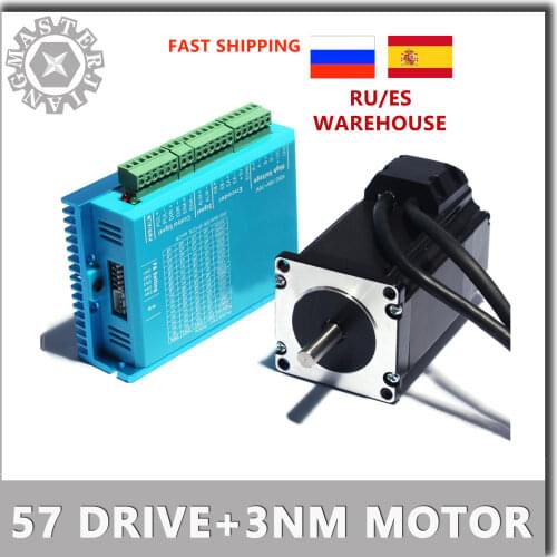 57HSE3N+HBS57 Closed-loop step motor 57 Stepper Motor Driver 3nm Servo Motor 3NM 57 Hybrid closed loop Nema 23 2-phase