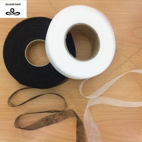 QUANFANG lining fabric Double faced DIY accessories cloth The patchwork adhesive fabric Need to use electric iron 1Pcs 70 yards