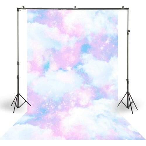 HUAYI Photography Backdrop Newborns Baby Birthday Studio Photo Background Fantasy Pink Clouds Rainbow Photo Backdrops XT-6569