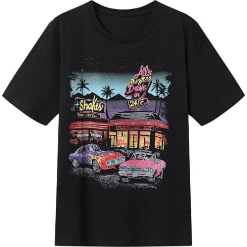 Oversize Girls Soft Cotton O Neck T-shirt 2021 Summer Fashion Ladies Casual Loose Women Motel Print T-shirt