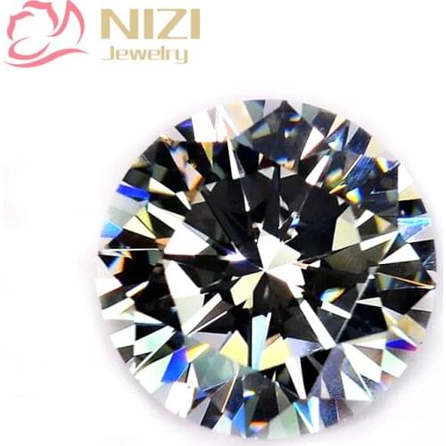 Crystal Color Brilliant Cubic Zirconia Stones Round Shape Pointback Cubic Zirconia Beads Nail Art Decorations 4-18mm