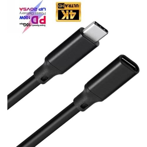 USB C Extension Cable Type C Extender Cord Thunderbolt 3 for Nintendo Switch MacBook Pro Google Pixel 3 2