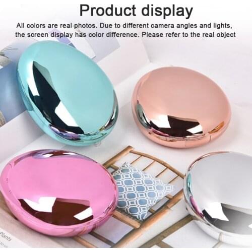 1PC Multifunctional Contact Lens Case Induction Powder Box with Mirror Portable Contact Lens
