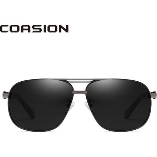 COASION Brand Classic Square Polarized Sunglasses Men 2019 Male Driving Sun Glasses Coating Lens gafas de sol hombre CA1180