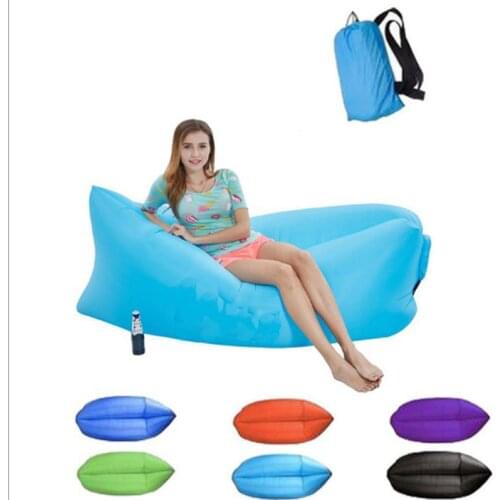 Inflatable Toys Light Sleeping Bag Waterproof Bag Lazy Sofa Camping Sleeping Bags Air Bed Adult Beach Lounge Chair Fast Folding