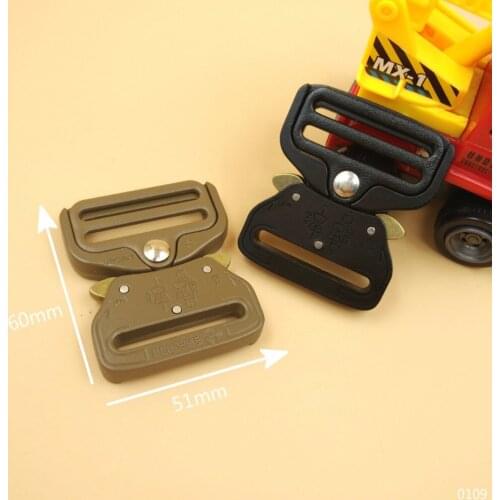 New 1.5" 2Pcs Milspec Molle Component Quick Side Release Metal Buckles For 38mm Webbing Bags Clothes Tactical Belts